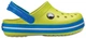 Сабо Crocs Kids Crocband Clog Tennis Ball Green / Ocean - С11 (28) Стопа 17,2-17,7см - зображення 1
