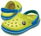 Сабо Crocs Kids Crocband Clog Tennis Ball Green / Ocean - С11 (28) Стопа 17,2-17,7см - зображення 2