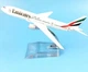 Модель літака Boeing 777 Emirates 1:400 металева лита колекційна модель пасажирського авіалайнера 16 см - зображення 2