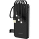 УМБ Dudao K11 10000mAh 10W with Build-in Cables Black (6977196681853) - зображення 1