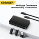 Органайзер ESSAGER Geometric Multifunctional Data Cable Storage Box Black (ECJHZ-JH01-P) - изображение 2
