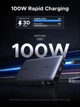УМБ UGREEN PD720 20000mAh 100W PD 3.0 Fast Charging Gray (25188) - зображення 2