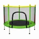 Батут дитячий Fitonix SafeJump 140 см із захисною сіткою та 6 ніжками, зелений для активних ігор дітей - изображение 1