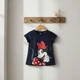 Футболка для дівчинки Міні Маус Disney 122/128см (6-8Y) темно-синій - зображення 3