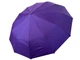 Парасолька автоматична TOP RAIN однотонна фіолетова 12 спиць зі срібним куполом антиветер складана - зображення 1