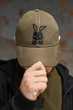 Базова бейсболка Intruder Bunny з вишитим логотипом бавовняна кепка унісекс регульована ззаду хакі one size - зображення 4