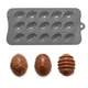 Силіконова форма для шоколаду та цукерок Easter Eggs 22*10,5*2 см Grey - изображение 2