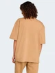 Футболка хлопковая оверсайз длинная женская Adidas Originals Essentials Boyfriend JW5081 XS Бежевая (4068807545809) - изображение 2