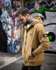 Куртка мужская Stone Island карман бежевая 4 ДЛ7036, городская весенняя, водоотталкивающая, эластичная L - изображение 1