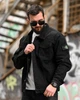 Куртка джинсовая мужская Stone Island черная ВТ5350, плотный коттон, классический крой, городская М - изображение 1
