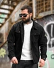 Куртка джинсовая мужская Stone Island черная ВТ5350, плотный коттон, классический крой, городская М - изображение 3