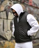 Жилет двосторонній (чорний і камуфляж) чоловічий Stone Island утеплений, міський, демісезонний ВТ5323 L - зображення 6