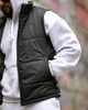 Жилет двосторонній (чорний і камуфляж) чоловічий Stone Island утеплений, міський, демісезонний ВТ5323 L - зображення 11