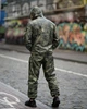 Спортивный костюм Stone Island ПП8231 хаки из плащевки с капюшоном демисезонный XXXL - изображение 4