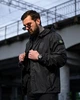 Мужская ветровка карман Stone Island черная весенняя, складывается в карман, водоотталкивающая, капюшон M - изображение 4