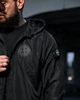 Мужская ветровка карман Stone Island черная весенняя, складывается в карман, водоотталкивающая, капюшон M - изображение 5