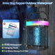 Солнечный уничтожитель насекомых Solar Bug Zapper OSFK-01 4000В с аккумулятором 5500мАч черный для улицы - изображение 6