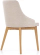 Krzesło do kuchni i salonu Halmar Toledo Beżowe/Dąb miodowy (5905248122642) - obraz 6