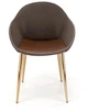 Стілець для кухні та вітальні Halmar K304 Темно-сірий з коричневим (5905248118058) - зображення 7