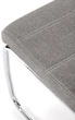 Krzesło do kuchni i salonu Halmar K349 na płozach Popielate (5905248118577) - obraz 9