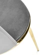 Стілець для кухні та вітальні Halmar K460 із золотим каркасом Сірий (5905248119895) - зображення 11