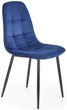 Стілець для кухні та вітальні Halmar K417 Темно-синій (5905248119574) - зображення 1