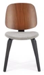 Стілець для кухні та вітальні Halmar K563 Попелястий/Ореховий (5905248133020) - зображення 8