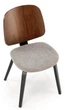 Стілець для кухні та вітальні Halmar K563 Попелястий/Ореховий (5905248133020) - зображення 10