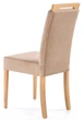 Krzesło do kuchni i salonu Halmar Clarion Jasnobrązowe/Dąb miodowy (5905248133075) - obraz 2