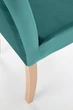 Krzesło do kuchni i salonu Halmar Clarion Ciemnozielone/Dąb miodowy (5905248133082) - obraz 5