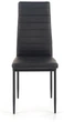 Стілець для кухні та вітальні Halmar K70 з екошкіри Чорний (5905248121348) - зображення 4