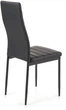 Стілець для кухні та вітальні Halmar K70 з екошкіри Чорний (5905248121348) - зображення 6