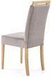 Krzesło do kuchni i salonu Halmar Clarion Popielate/Dąb miodowy (5905248121775) - obraz 2