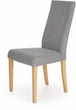 Krzesło do kuchni i salonu Halmar Diego Popielate/Dąb miodowy (5905248121959) - obraz 1