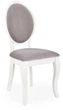 Стілець для кухні та вітальні Halmar Velo Сірий/Білий (5905248122703) - зображення 1