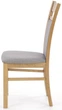 Krzesło do kuchni i salonu Halmar Gepard 2 Popielate/Dąb miodowy (5905248122031) - obraz 5