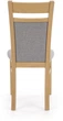 Krzesło do kuchni i salonu Halmar Gepard 2 Popielate/Dąb miodowy (5905248122031) - obraz 10