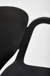Krzesło do kuchni Halmar K491 plastikowe z podłokietnikami Czarne (5905248125858) - obraz 3