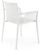 Krzesło do kuchni Halmar K492 plecione z podłokietnikami Białe (5905248125872) - obraz 12