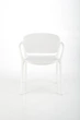 Стілець для кухні Halmar K491 пластиковий з підлокітниками Білий (5905248125841) - зображення 14