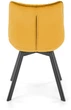 Krzesło do kuchni i salonu Halmar K520 obrotowe Musztardowe (5905248132009) - obraz 12