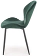 Krzesło do kuchni i salonu Halmar K538 ciemnozielone (5905248132375) - obraz 6