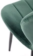 Krzesło do kuchni i salonu Halmar K538 ciemnozielone (5905248132375) - obraz 11