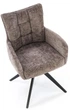 Krzesło do kuchni i salonu Halmar K540 obrotowe Popielate (5905248132467) - obraz 11