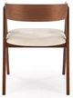 Стілець для кухні та вітальні Halmar K562 Світло-бежевий/Ореховий (5905248133013) - зображення 8