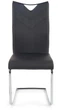 Krzesło do kuchni i salonu Halmar K224 na płozach Czarne (5905248117402) - obraz 6