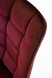 Стілець для кухні та вітальні Halmar K332 Бордовий (5905248118348) - зображення 4