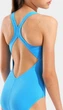 Купальник слитный для девушек Arena GRAPHIC SWIMSUIT V BACK голубой Дит 128 см - изображение 4
