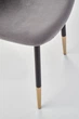 Стілець для кухні та вітальні Halmar K379 Сірий (5905248118973) - зображення 10