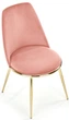 Krzesło do kuchni i salonu Halmar K460 ze złotym stelażem Różowe (5905248119901) - obraz 2
